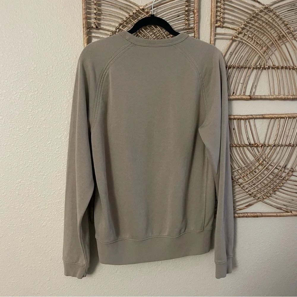 Nike Have a Nike Day Crew Neck Sweater Pullover Brown Beige Sz S B17 - Picture 2 of 9